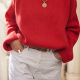 Le Pull Edward - Cherry Red