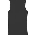A dark grey, round neck, sleeveless cashmere tank top | Amanda | Linnea Lund