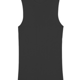 A dark grey, round neck, sleeveless cashmere tank top | Amanda | Linnea Lund