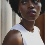 A cream, round neck, sleeveless women cashmere tank top - Front vue | Amanda | Linnea Lund