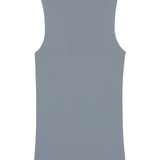 Ribbed cashmere tank top women grey - packshot | Amanda | Linnea Lund