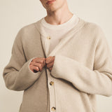 Carole Men Cardigan - Oatmeal