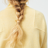 Yellow cashmere sweater women - back view | Charlotte | Linnea Lund