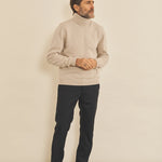 Beige men cashmere sweater - look | Edward | Linnea Lund