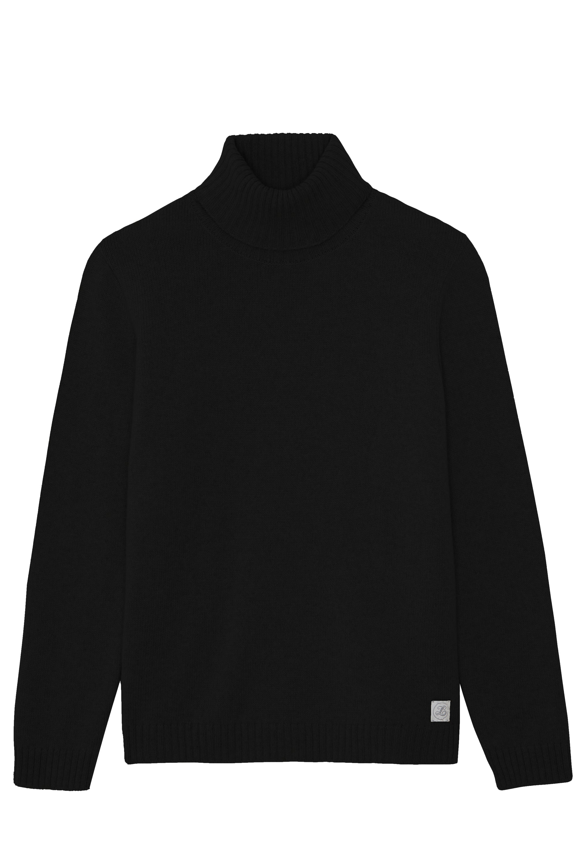 black cashmere sweater men - packshot | Francois | Linnea Lund