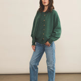 Cashmere cardigan women green - look | Gabriella | Linnea Lund