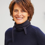 Navy blue cashmere sophie scarf bandana | Violette | Ines de la Fressange x Linnea Lund