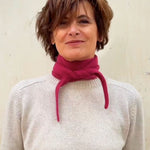 Fuchsia cashmere sophie scarf bandana | Violette | Ines de la Fressange x Linnea Lund