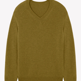 green ochre color cashmere sweater women - packshot | Jack | Linnea Lund