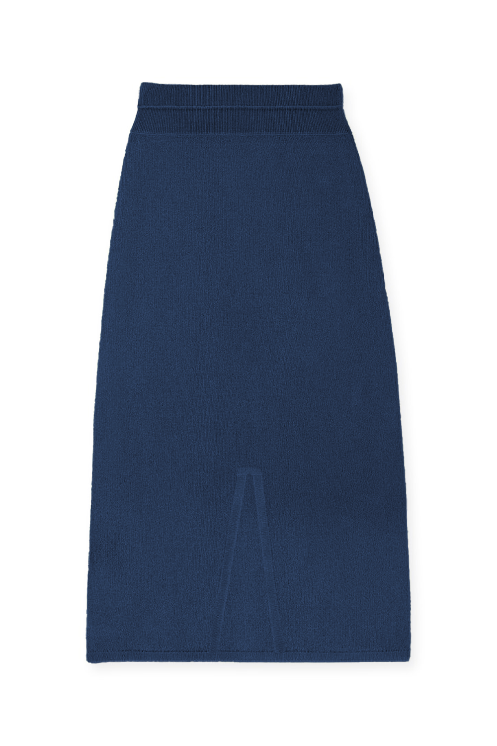 denim blue women cashmere skirt - packshot | Astrid | Linnea Lund