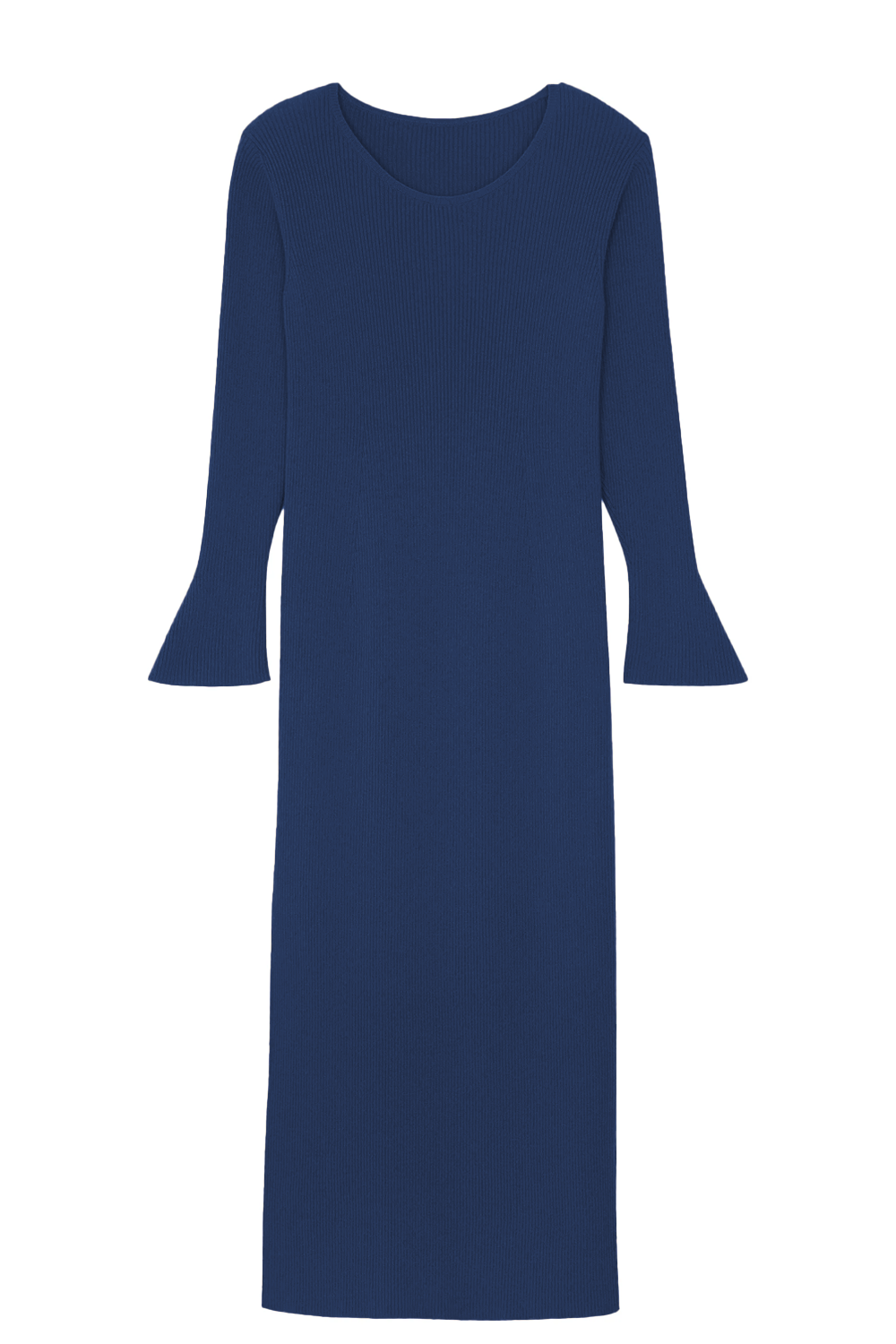 Blue denim cashmere dress women - packshot | Pepa | Linnea Lund