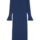 Blue denim cashmere dress women - packshot | Pepa | Linnea Lund