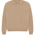 Light camel cashmere polo sweater men - packshot | Ralph | Linnea Lund