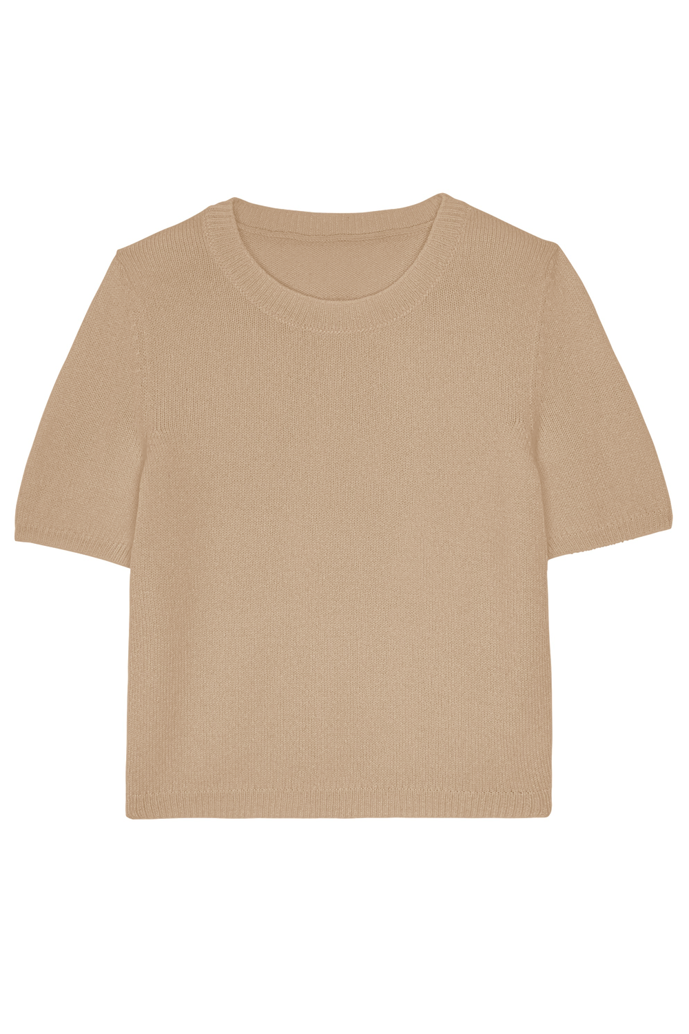 Cashmere Tee-Shirt women sand beige - packshot | Ingrid | Linnea Lund