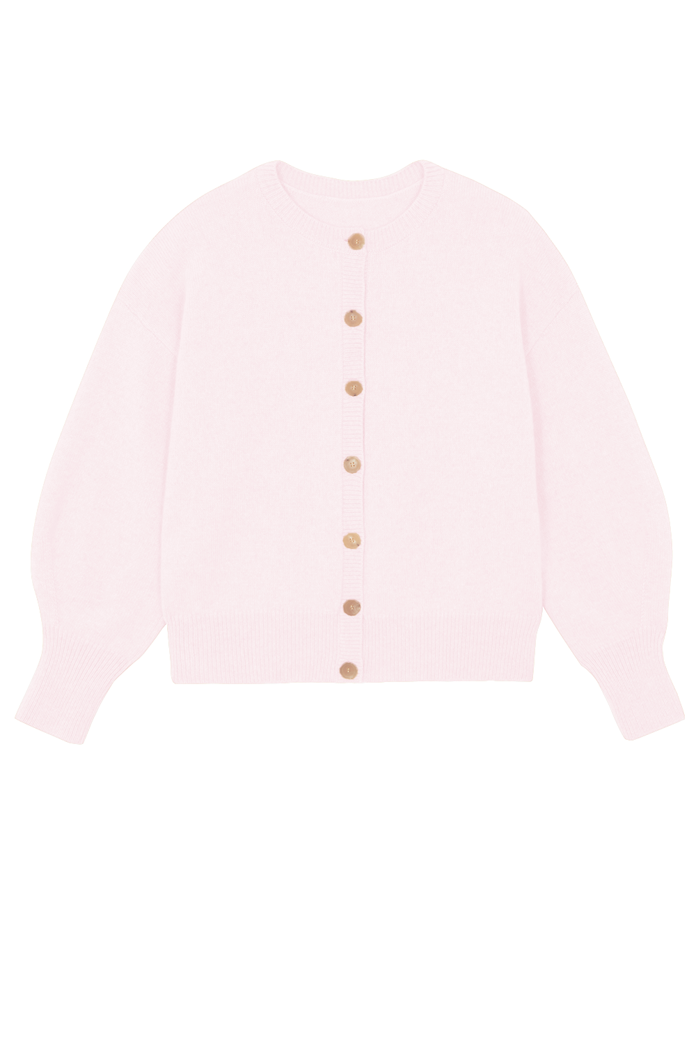 Cashmere cardigan women pale pink - packshot | Gabriella | Linnea Lund