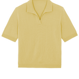 Cashmere polo yellow - packshot | Isabella | Linnea Lund
