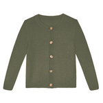 Khaki women cashmere cardigan - packshot | Greta | Linnea Lund