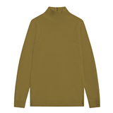 Green ochre cashmere sweater men - packshot | Charles | Linnea Lund