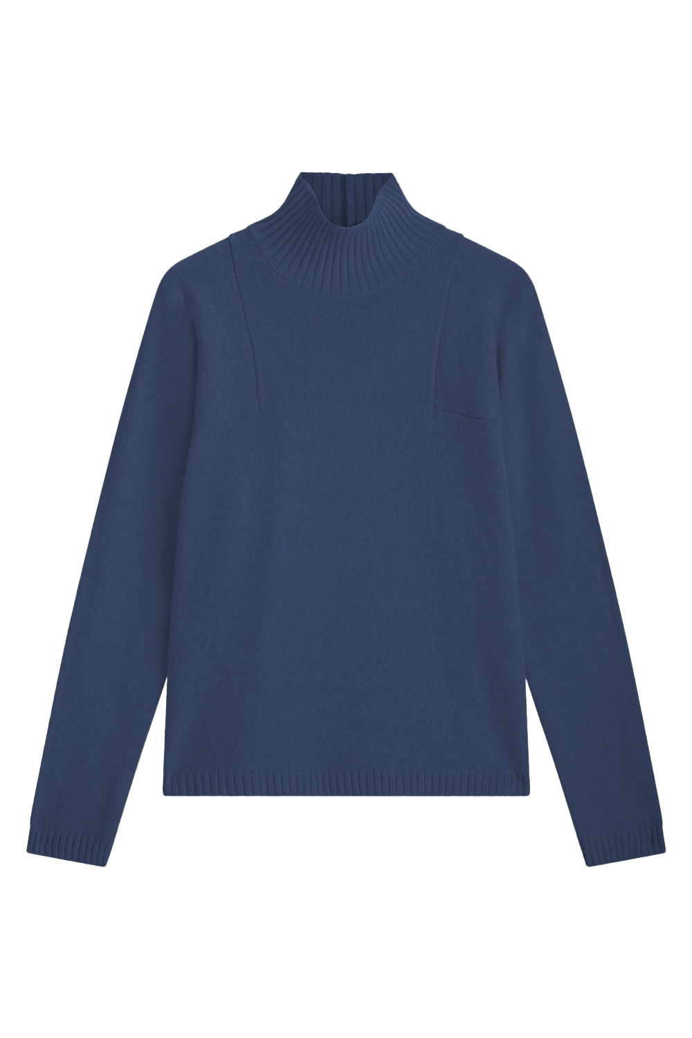 Blue denim cashmere sweater women - packshot | Charlotte | Linnea Lund