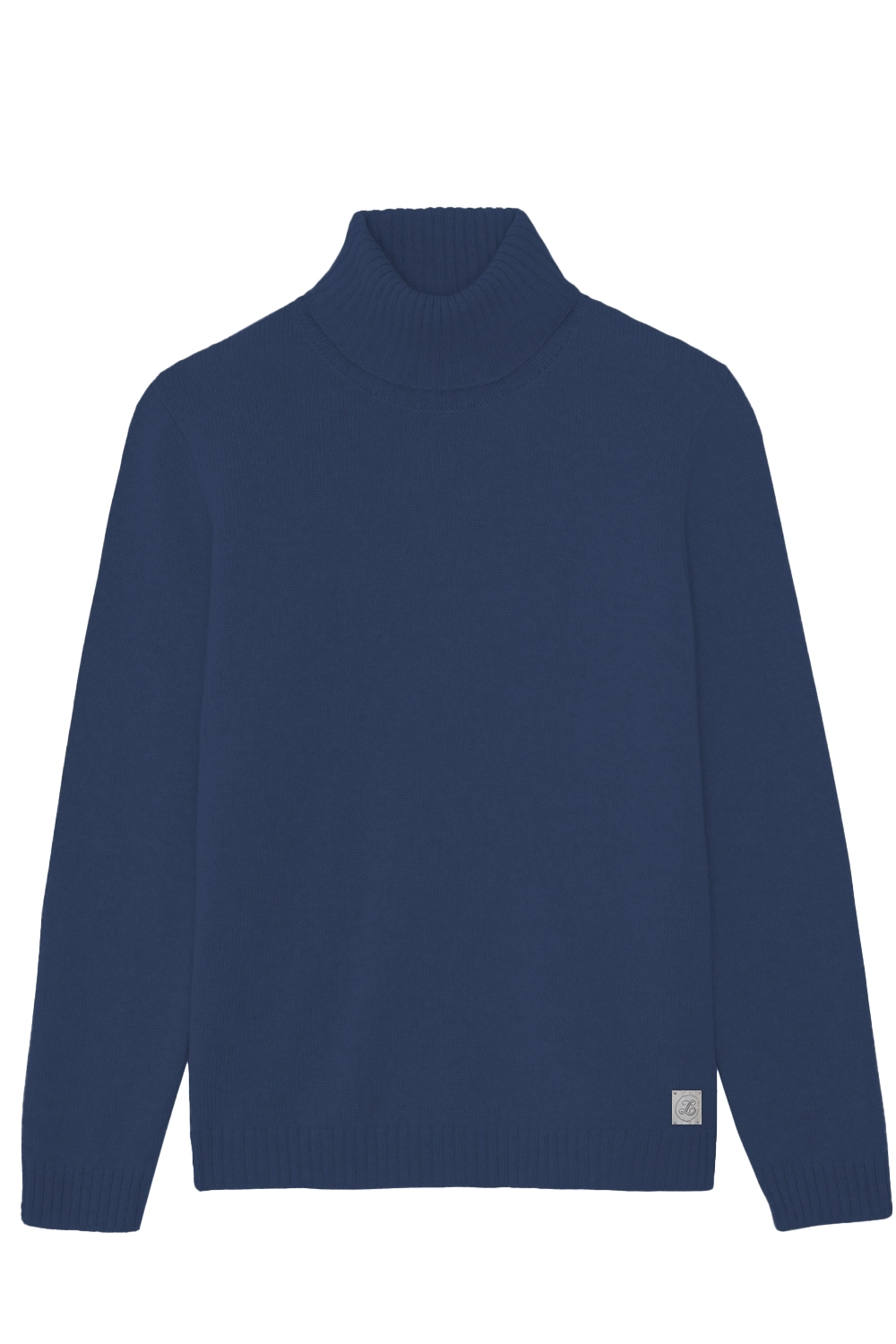 blue denim cashmere sweater men - packshot | François | Linnea Lund