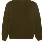 Cashmere sweater unisex khaki - packshot | Max | Linnea Lund