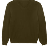 Cashmere sweater unisex khaki - packshot | Max | Linnea Lund