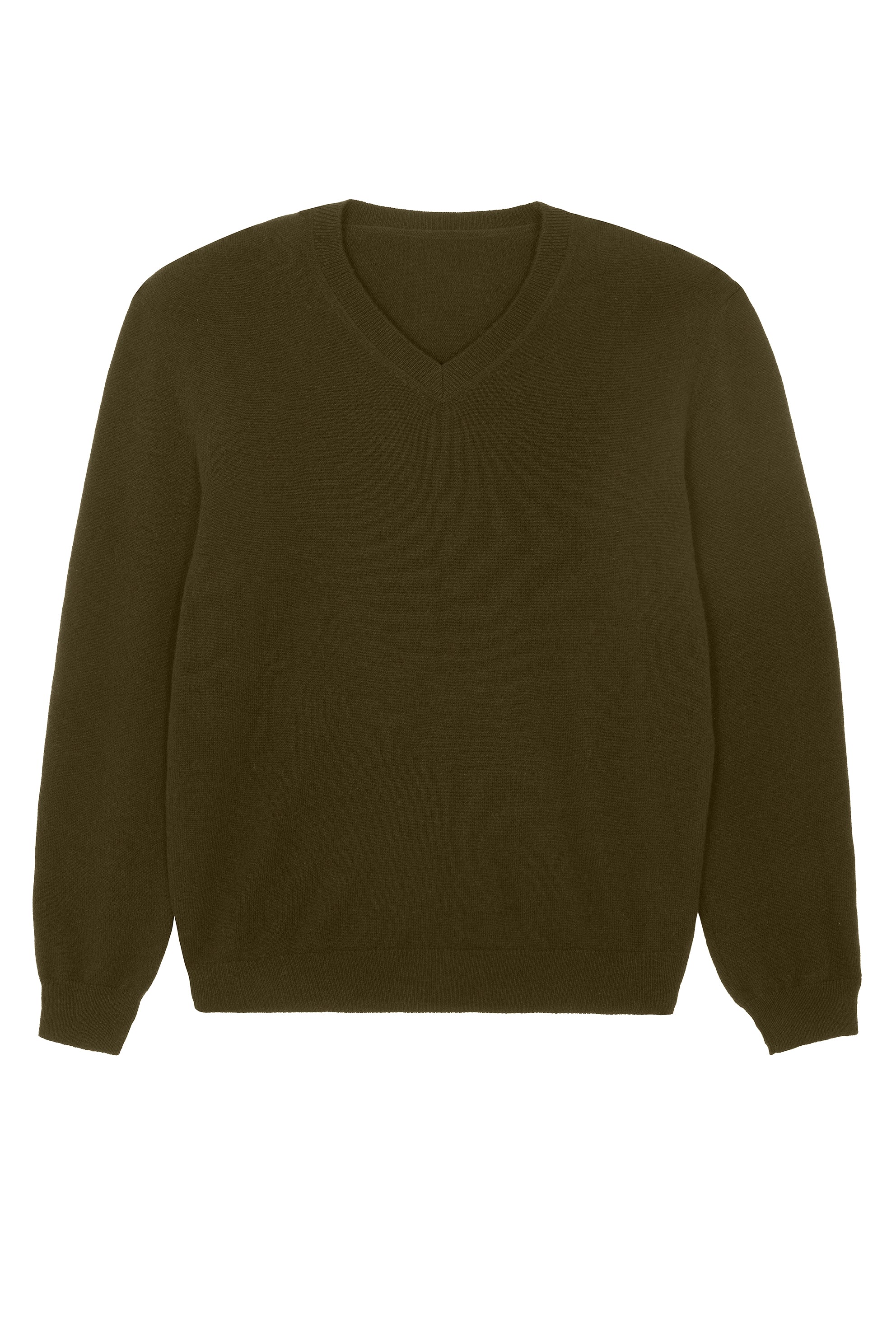Cashmere sweater unisex khaki - packshot | Max | Linnea Lund