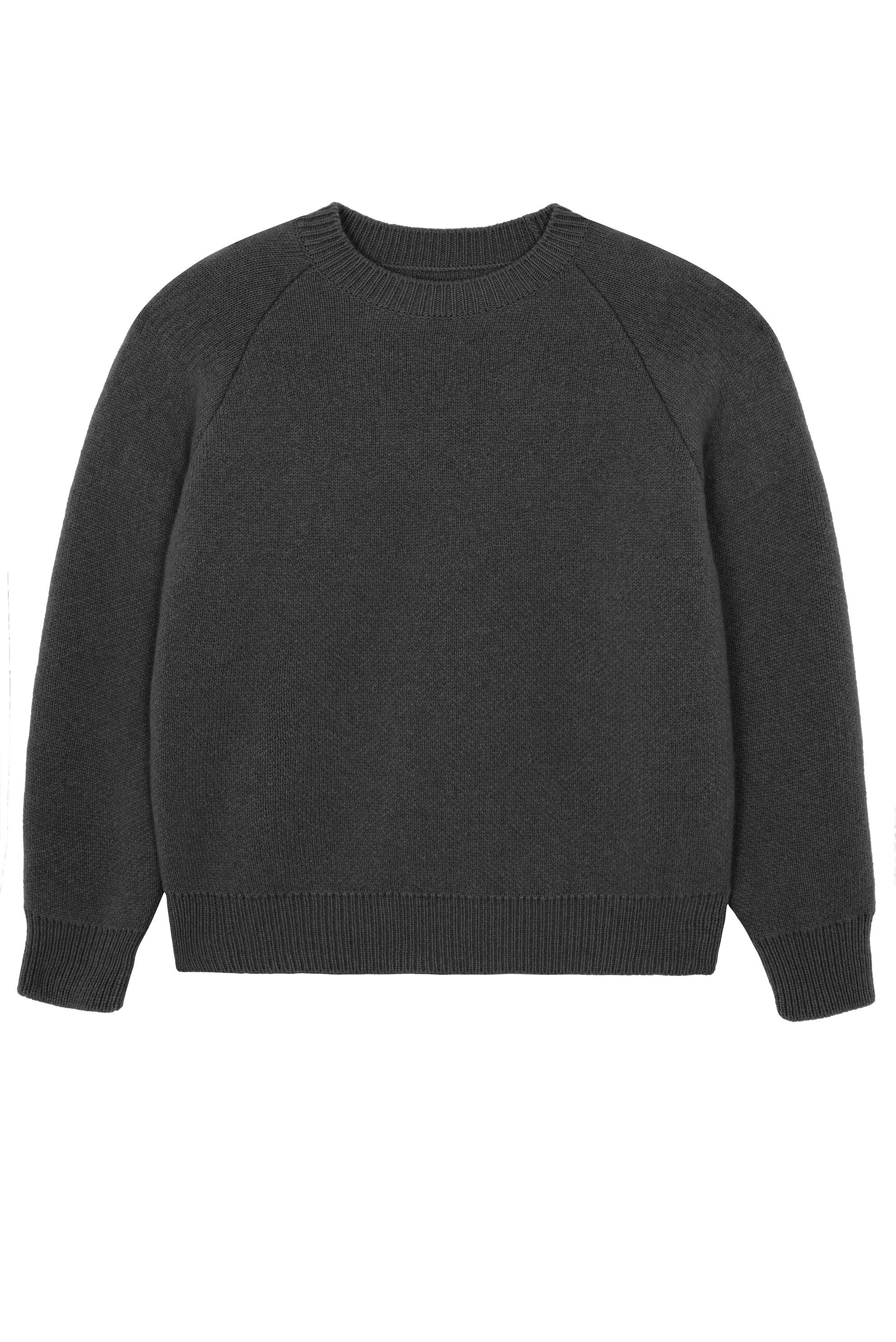 Dark grey cashmere sweater women - packshot | Sergio | Linnea Lund