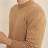 Brown cashmere sweater men - front | Margot | Linnea Lund