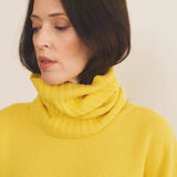 flash yellow cashmere collar women | Maya | Linnea Lund