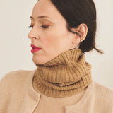 Brown macchiato cashmere collar women | Maya | Linnea Lund