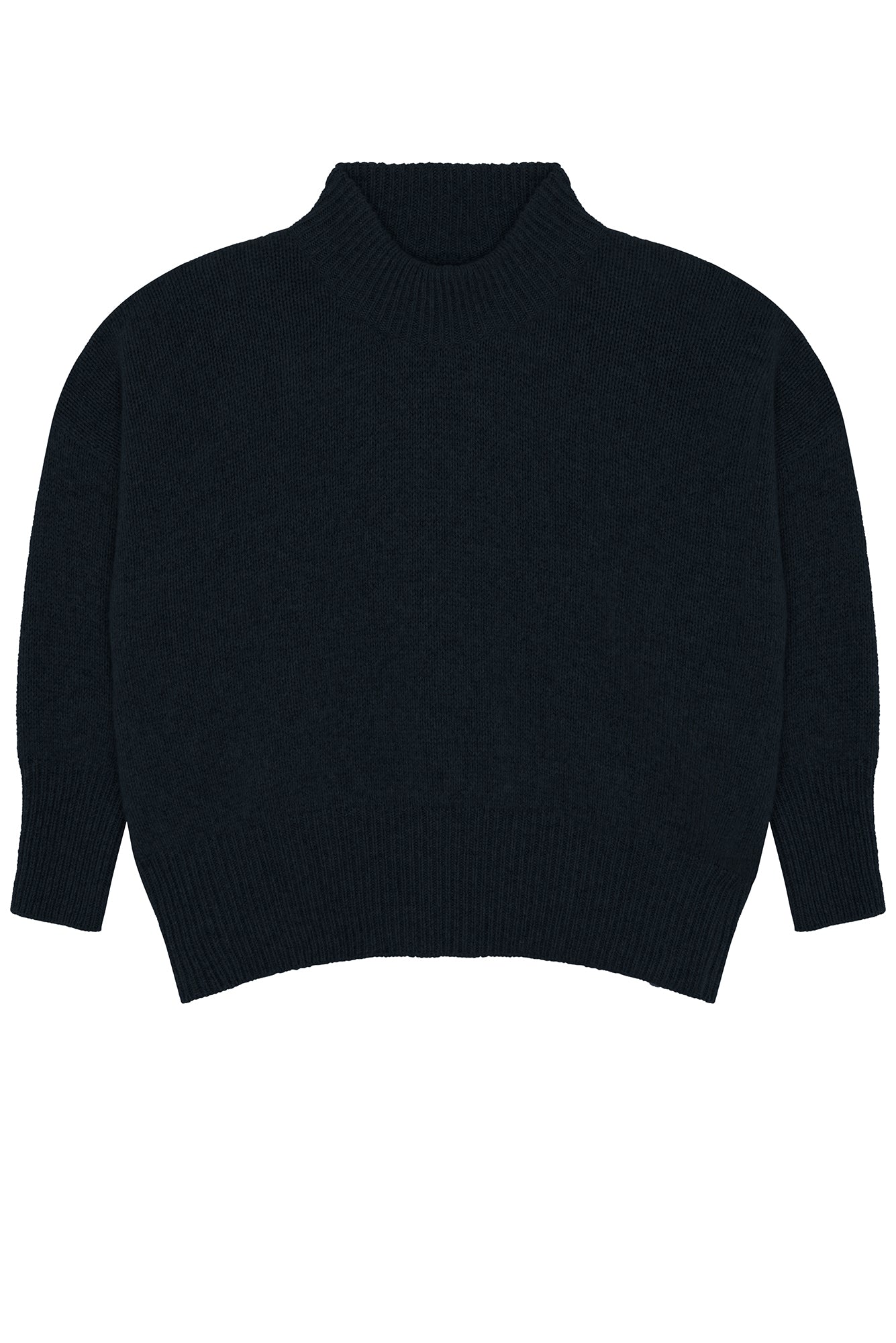 black oversize cashmere sweater for women - packshot | Nina | Linnea Lund