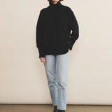 black oversize cashmere sweater for women - look | Nina | Linnea Lund