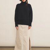 dark blue oversize cashmere sweater for women - look | Nina | Linnea Lund