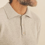 Light grey men cashmere sweater - focus fabric | Ralph | Linnea Lund