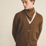 Brown cashmere bandana for men | Stella | Linnea Lund