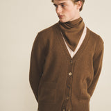 Brown cashmere bandana for men | Stella | Linnea Lund