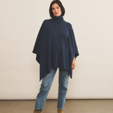blue cashmere poncho women - look | Angela | Linnea Lund