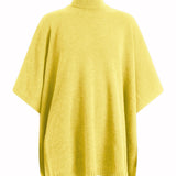 flash yellow cashmere poncho women | Angela | Linnea Lund