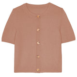 rose gold cashmere cardigan women | Clara | Linnea Lund