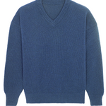 blue denim color cashmere sweater women - packshot | Emilie | Linnea Lund