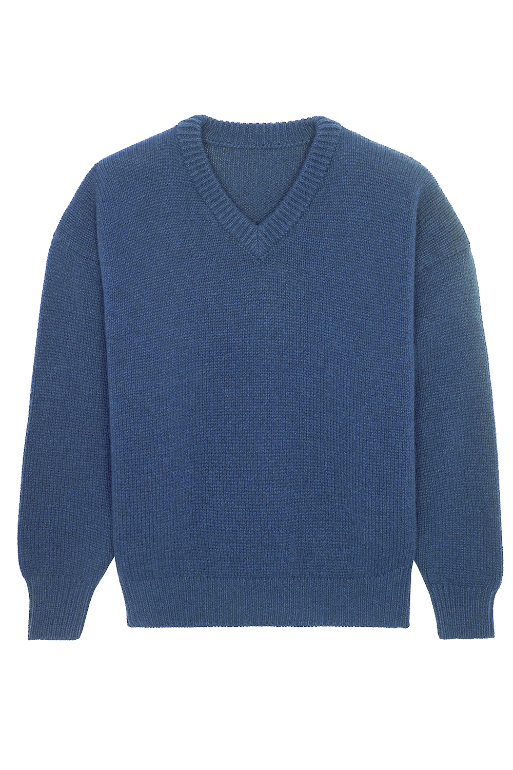 blue denim color cashmere sweater women - packshot | Emilie | Linnea Lund