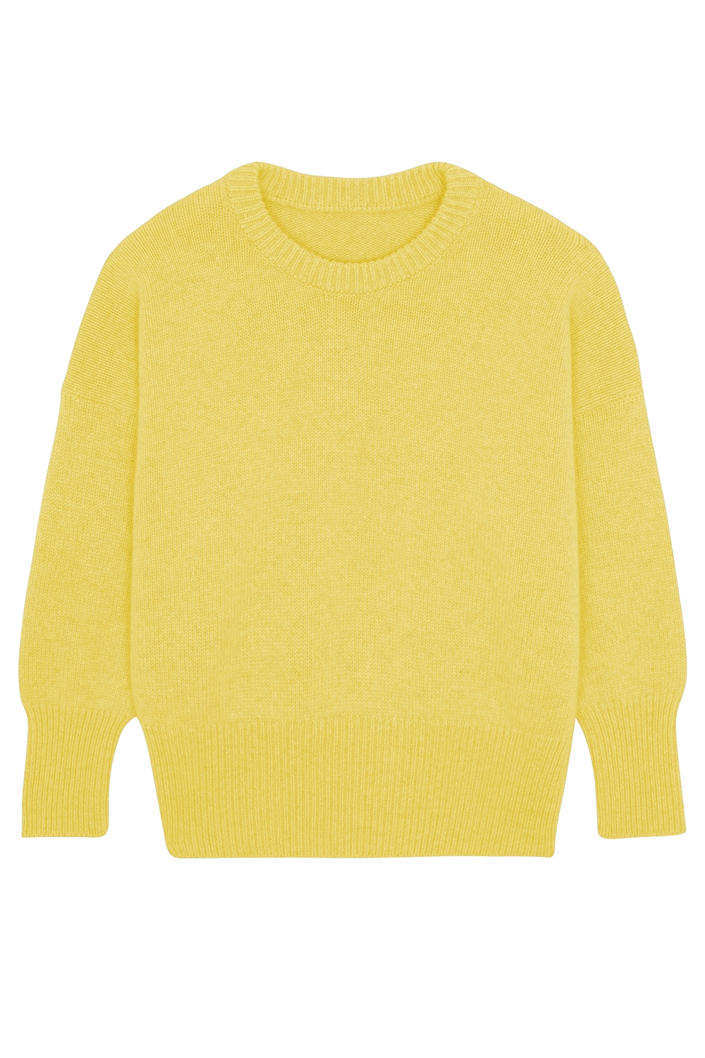 Flash yellow cashmere sweater women - packshot | Francesca | Linnea Lund