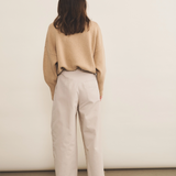 light camel cashmere sweater women - back view | Francesca | Linnea Lund