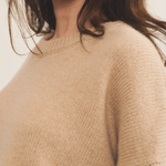 light camel cashmere sweater women - focus | Francesca | Linnea Lund