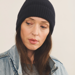 dark blue beanie cashmere women - focus | Harry | Linnea Lund