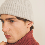 light grey beanie cashmere men - focus | Harry | Linnea Lund