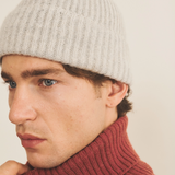 light grey beanie cashmere men - focus | Harry | Linnea Lund
