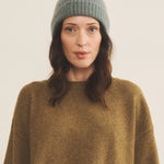 verdigris beanie cashmere men - front view | Harry | Linnea Lund