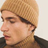 brown cashmere beanie men - side view | Harry | Linnea Lund